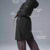 Crinkle on the Move Trench – Svart