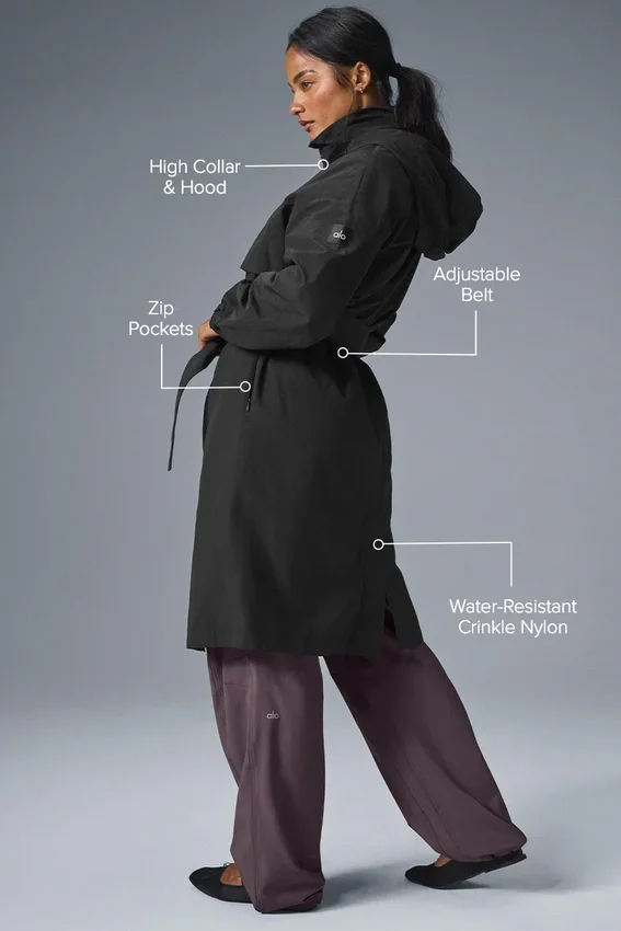 Crinkle on the Move Trench – Svart