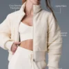 Darling Strikkegenser Puffer – Elfenben