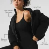 Darling Strikkegenser Puffer – svart