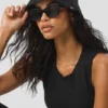 Denimstrikket cloche – svart/antracitt