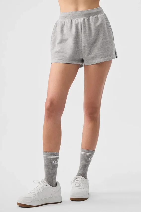 Diskrete treningsshorts – Athletic Heather Grey