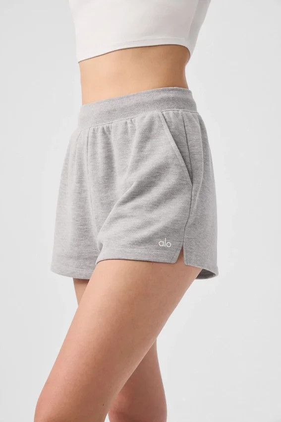Diskrete treningsshorts – Athletic Heather Grey