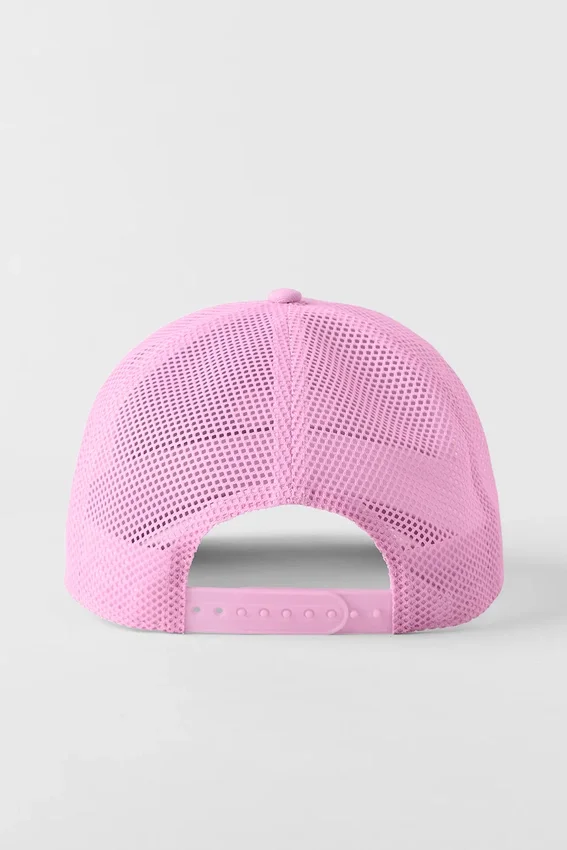 District Trucker-cap – Candy Heart Pink