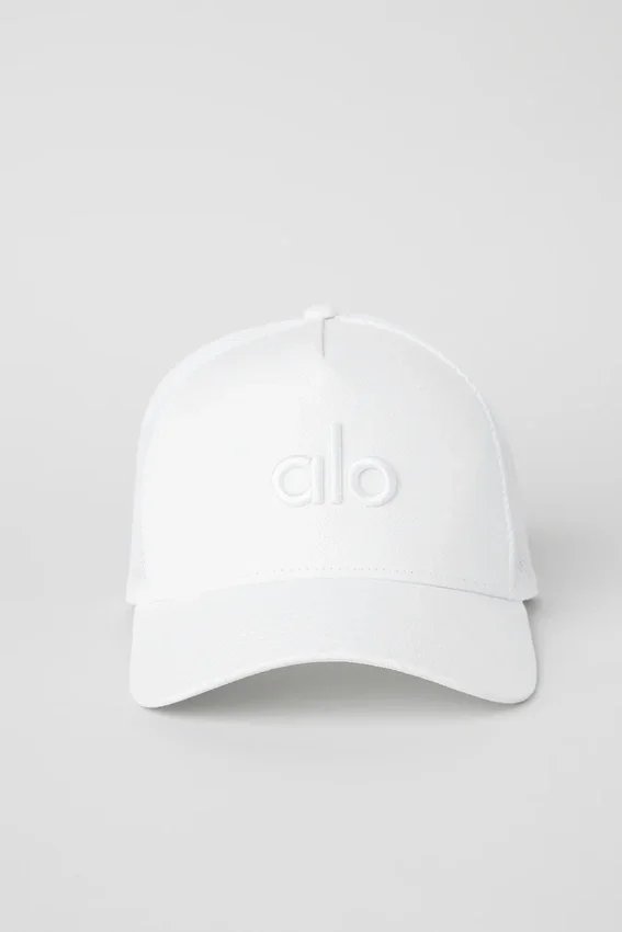 District Trucker-cap – hvit/hvit