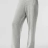 Domain ribbestrikkede joggebukser – Athletic Heather Grey