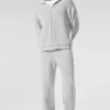 Domain ribbestrikkede joggebukser – Athletic Heather Grey