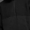 Domain Shift Rib Knit 1/4 Zip-strikkegenser – svart