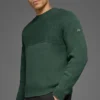 Domain Shift Rib Knit Strikkegenser – kløvergrønn