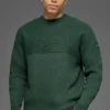 Domain Shift Rib Knit Strikkegenser – kløvergrønn