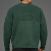 Domain Shift Rib Knit Strikkegenser – kløvergrønn