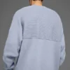 Domain Shift ribbestrikket strikkegenser med rund hals – Winter Frost