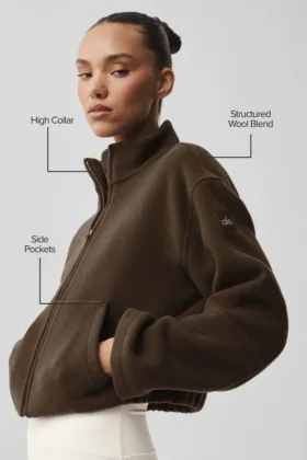 Double Face Wool City Girl Jakke – Espresso