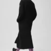 Double Face Wool City Girl lang frakk – svart