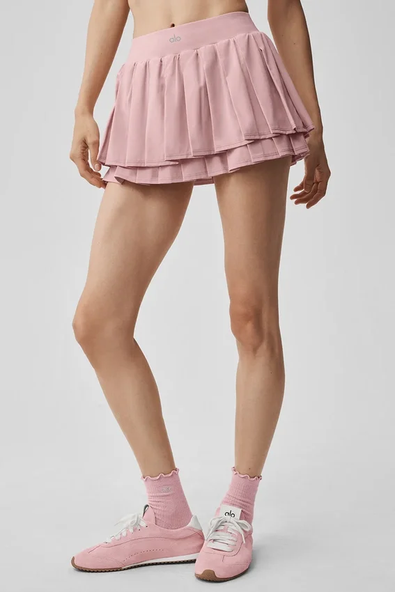 Double or Nothing tennisskjørt – Vintage Pink
