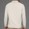 Double Take langermet polo – benhvit