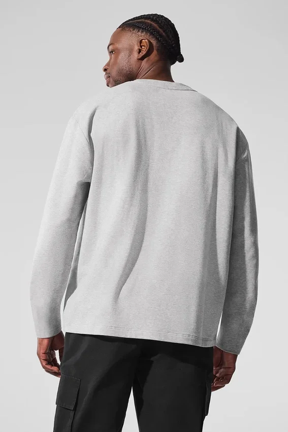Double Take langermet T-skjorte – Athletic Heather Grey