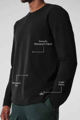 Double Take langermet T-skjorte – svart
