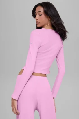 Dreamlight langermet topp – Candy Heart Pink