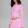 Dreamlight langermet topp – Candy Heart Pink