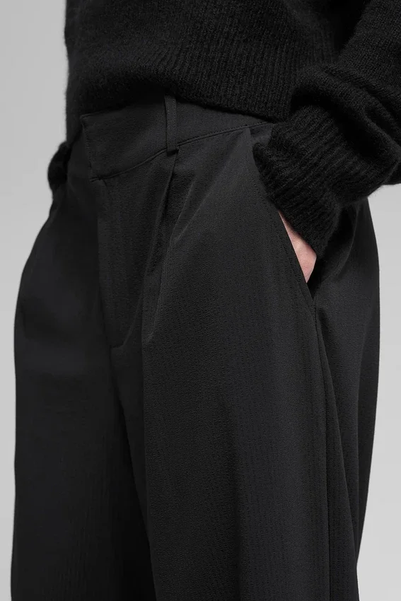 Dreamscape-bukse med High-Waist (kort) – svart