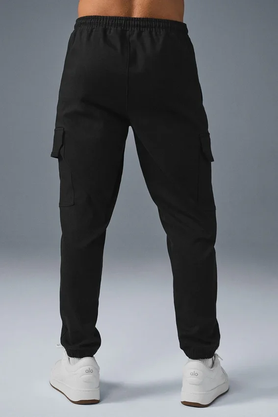 Edition joggebukse i suede-look – svart