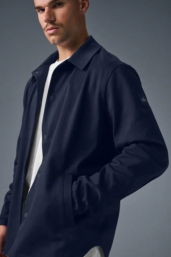 Edition Sueded-jakke – marineblå