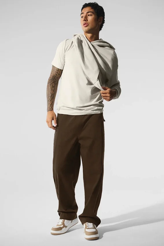 Edition Sueded Straight Leg Bukser – Espresso