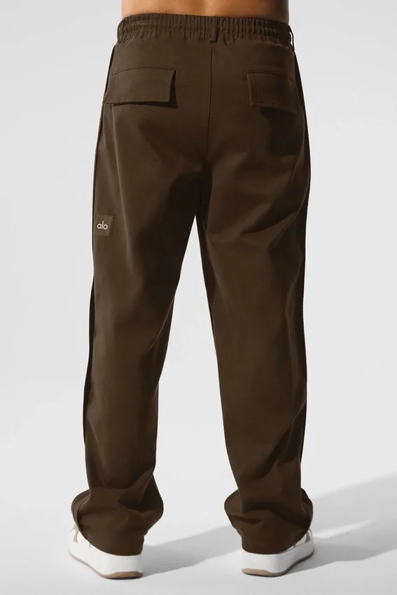 Edition Sueded Straight Leg Bukser – Espresso