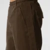 Edition Sueded Straight Leg Bukser – Espresso