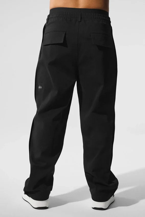 Edition Sueded Straight Leg Bukser – svart