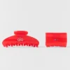Effortless Claw Clip (2-pakning) – Bright Red