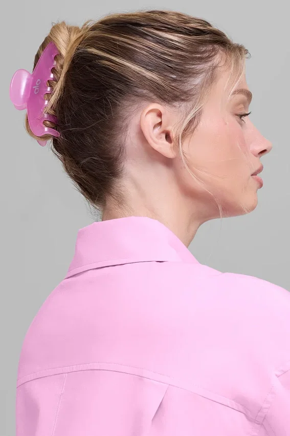 Effortless Claw Clip (2-pakning) – Candy Heart Pink/Knallrød