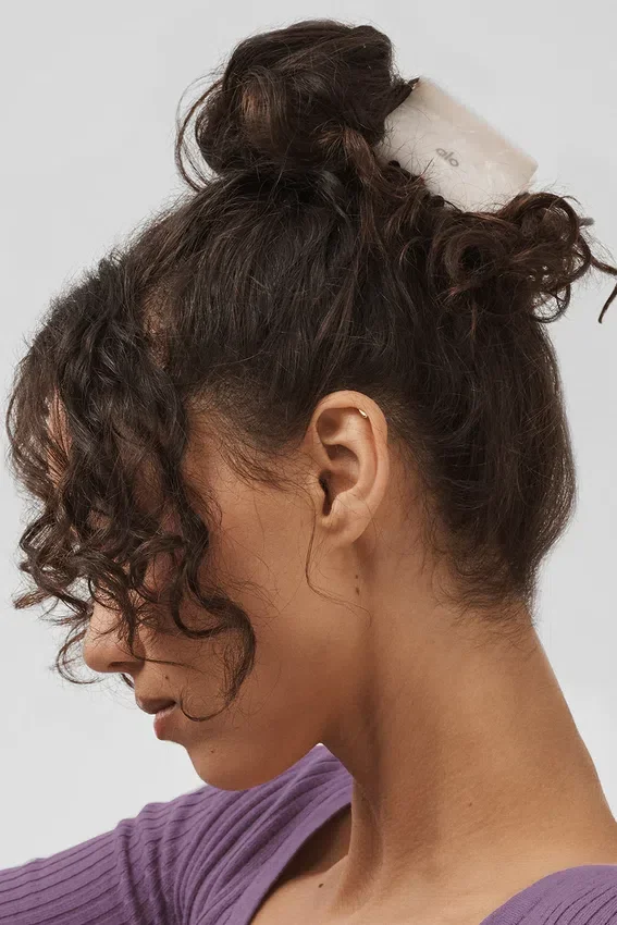 Effortless Claw Clip – hvit perle