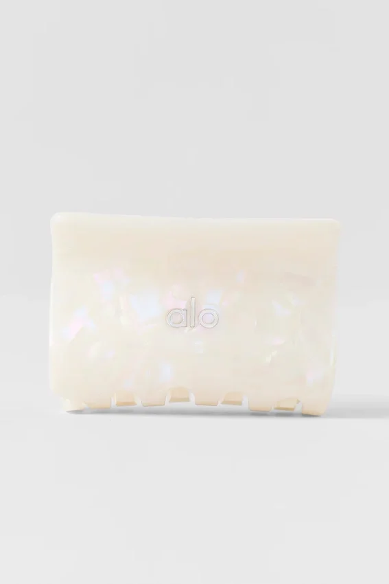Effortless Claw Clip – hvit perle