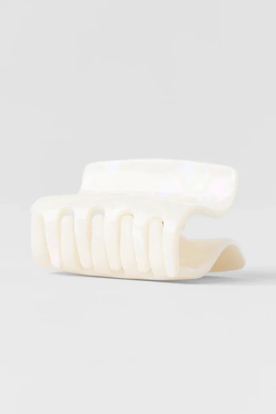 Effortless Claw Clip – hvit perle
