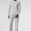 Elevate Waffle langermet T-skjorte – Athletic Heather Grey