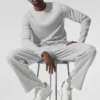 Elevate Waffle langermet T-skjorte – Athletic Heather Grey