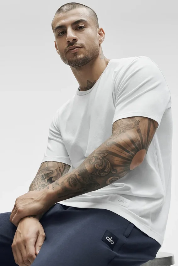 Essential kortærmet Street Tee – hvit