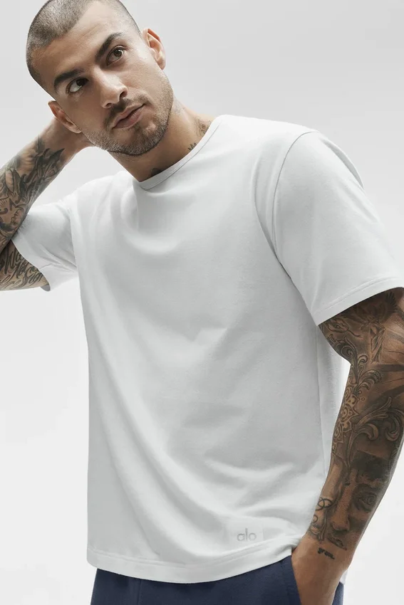 Essential kortærmet Street Tee – hvit