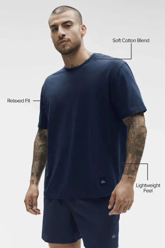 Essential kortærmet Street Tee – Navy