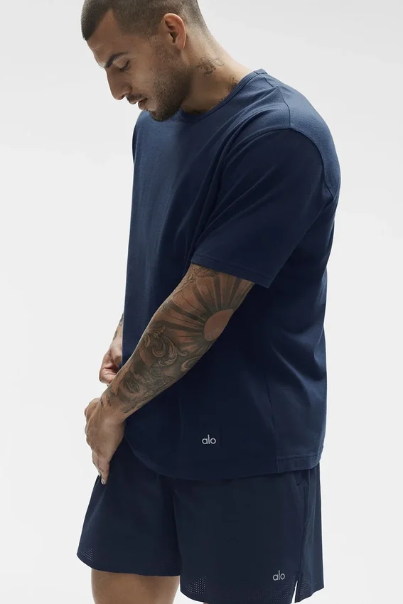 Essential kortærmet Street Tee – Navy