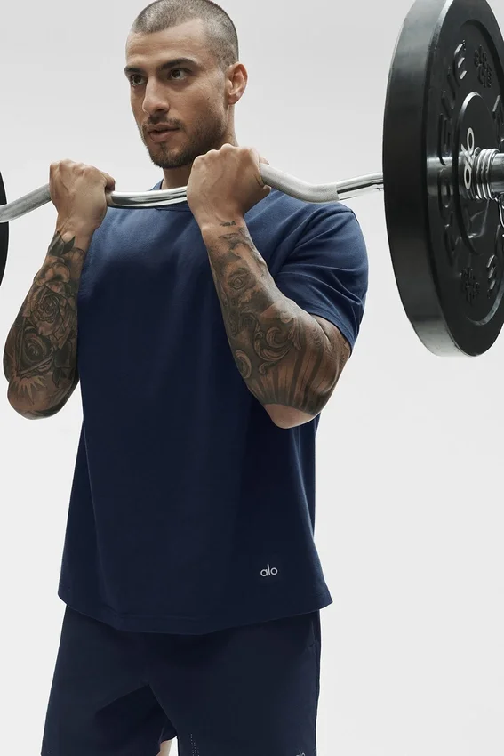Essential kortærmet Street Tee – Navy