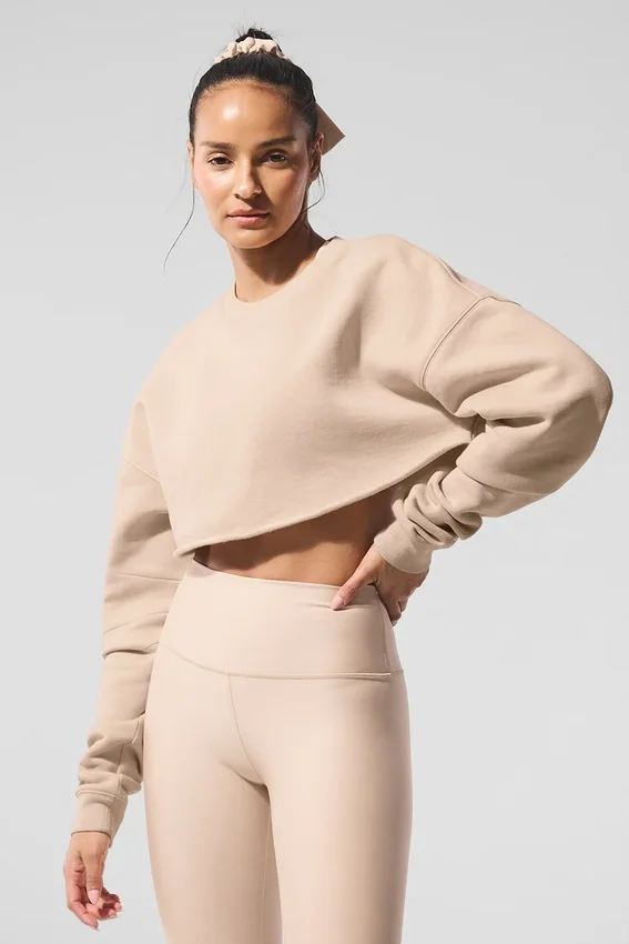 Extreme Cropped Gensere – Macadamia