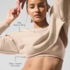 Extreme Cropped Gensere – Macadamia