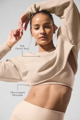Extreme Cropped Gensere – Macadamia