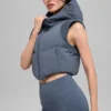 Fast Lane puffer-vest – Bluestone