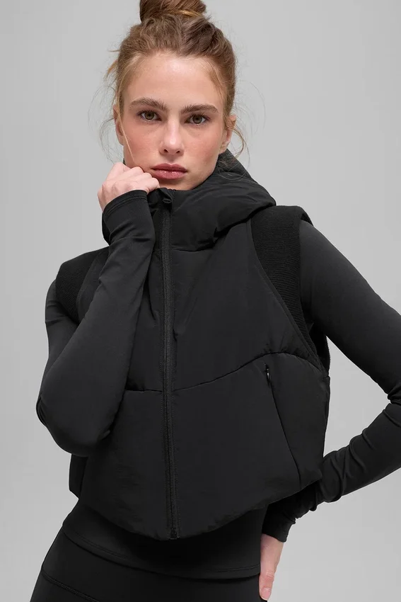 Fast Lane Puffervest – Svart