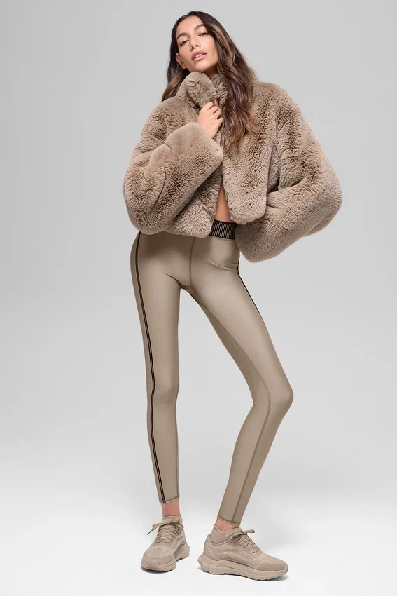 Faux Fur Allure-jakke – Oat