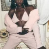 Faux Fur Cashmere Northstar Full Zip – Frosted Pink